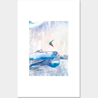 Snowboard Winter Extremes. For snowboard Lovers Posters and Art